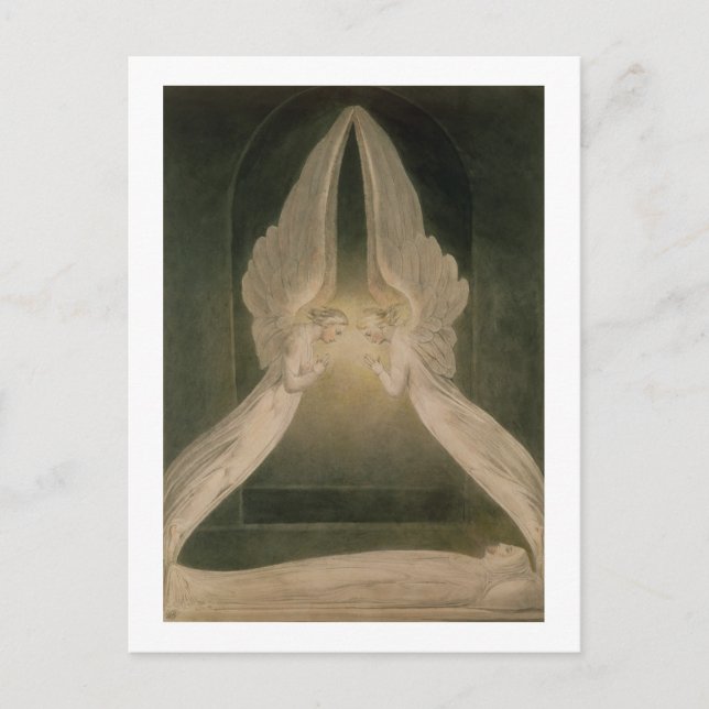 Christ in the Sepulchre, Guarded by Angels Postcard (Front)