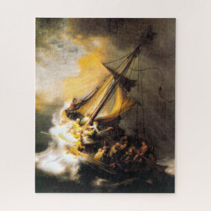 Christ in the Storm on Sea of Galilee- Rembrandt Jigsaw Puzzle