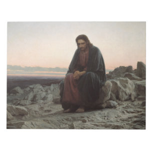 Christ in the Wilderness (by Ivan Kramskoi) Notepad