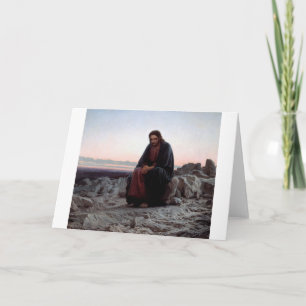 Christ in the Wilderness, Ivan Kramskoi Card