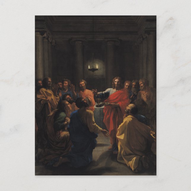 Christ Instituting the Eucharist Postcard (Front)