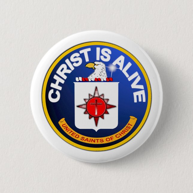 Christ Is Alive – C.I.A. icon look-alike 6 Cm Round Badge (Front)