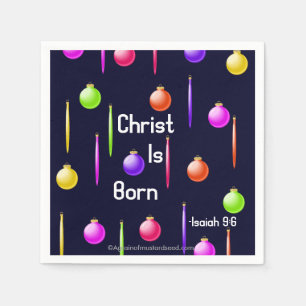 Christ Is Born Napkin