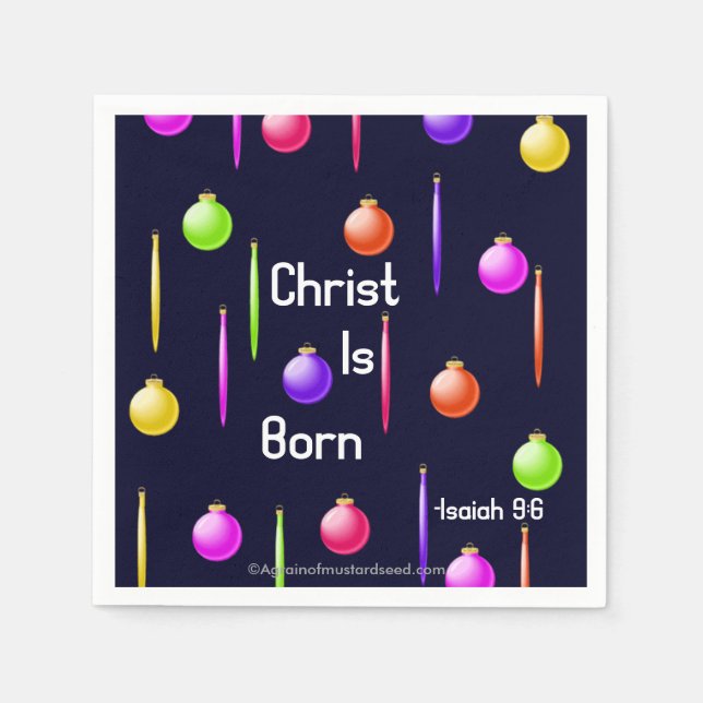 Christ Is Born Napkin (Front)