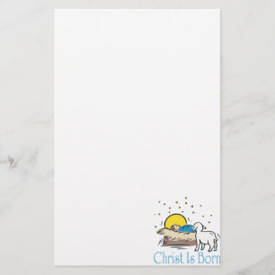 Christ Is Born Stationery