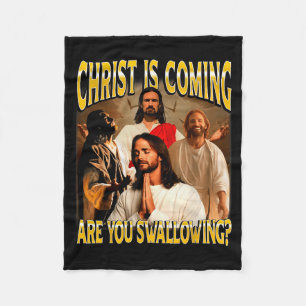 Christ Is Coming Prepare Your Heart Retro Men Wome Fleece Blanket