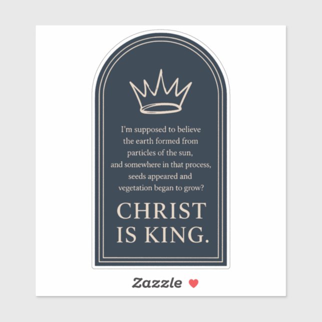 Christ Is King Crown | Christian Earth Creation (Sheet)