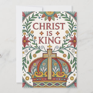 Christ is King Holiday Card