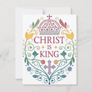 Christ is King Holiday Card