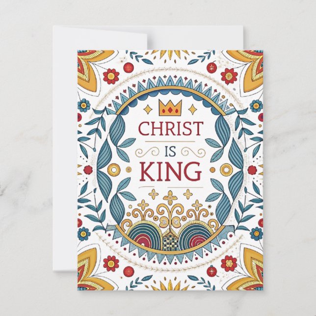 Christ is King Holiday Card (Front)