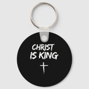 Christ Is King Jesus Catholic Christian Christiani Key Ring
