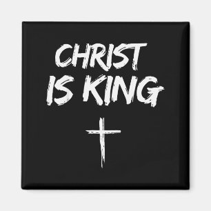 Christ Is King Jesus Catholic Christian Christiani Magnet