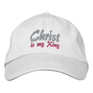 Christ Is My King Christian Embroidered Ladies Cap