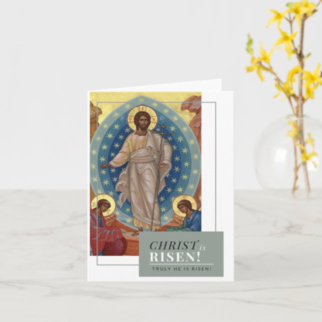 Christ Is Risen! Card (Yellow Flower)