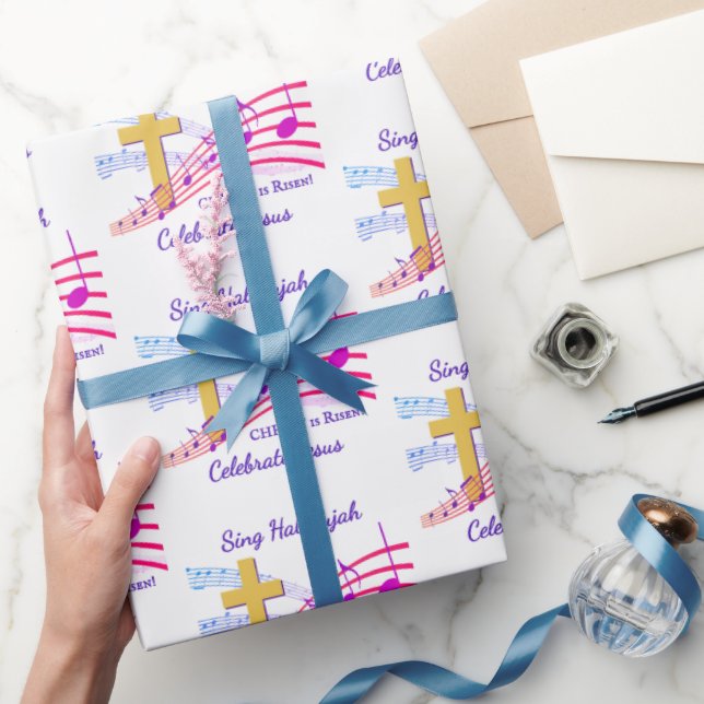 Christ is Risen Christian Easter Wrapping Paper (Gifting)