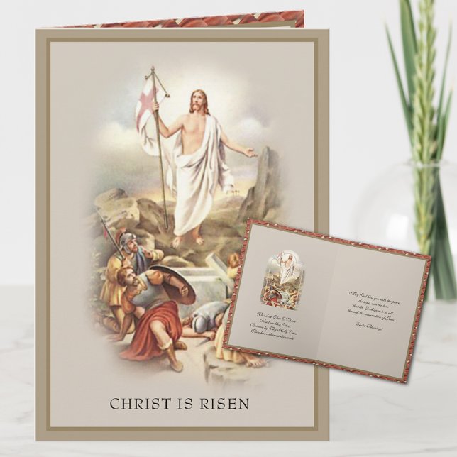 Christ is Risen Happy Easter Resurrection Holiday Card (Creator Uploaded)