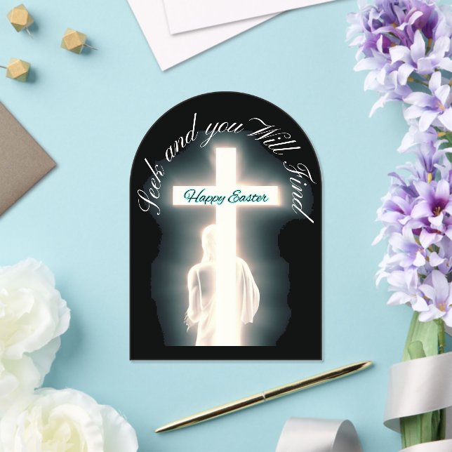 Christ is Risen on Easter Acrylic Invitations (Insitu (Wedding))