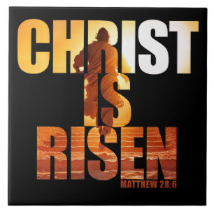 Christ Is Risen - Resurrection of Jesus Easter   Ceramic Tile