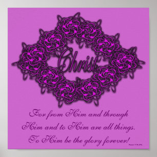 Christ is the Centre - Fashion Pink Poster