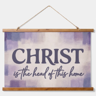 CHRIST Is the Head of This Home   Christian Hanging Tapestry