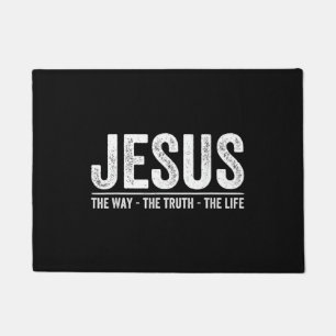Christ Jesus The Way. The Truth. The Life Blessed Doormat