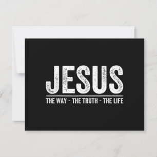 Christ Jesus The Way. The Truth. The Life Blessed Holiday Card
