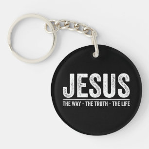 Christ Jesus The Way. The Truth. The Life Blessed Key Ring