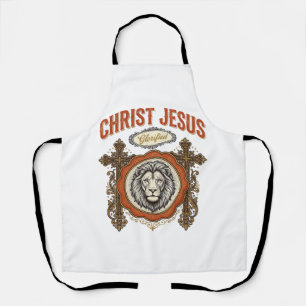 Christ Jesus Vintage Lion Faith Apron