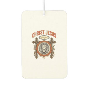 Christ Jesus Vintage Lion Faith Car Air Freshener