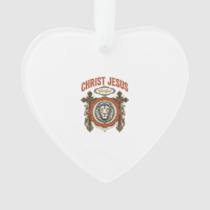 Christ Jesus Vintage Lion Faith Ornament