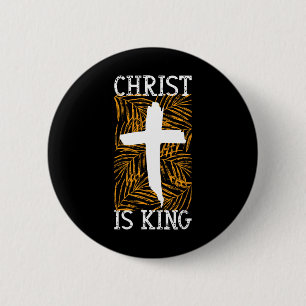 Christ King S Praise Lord S Easter Palm Leaf 6 Cm Round Badge