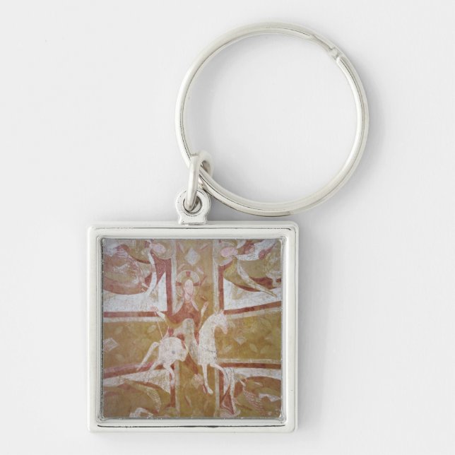 Christ on a white horse key ring (Front)