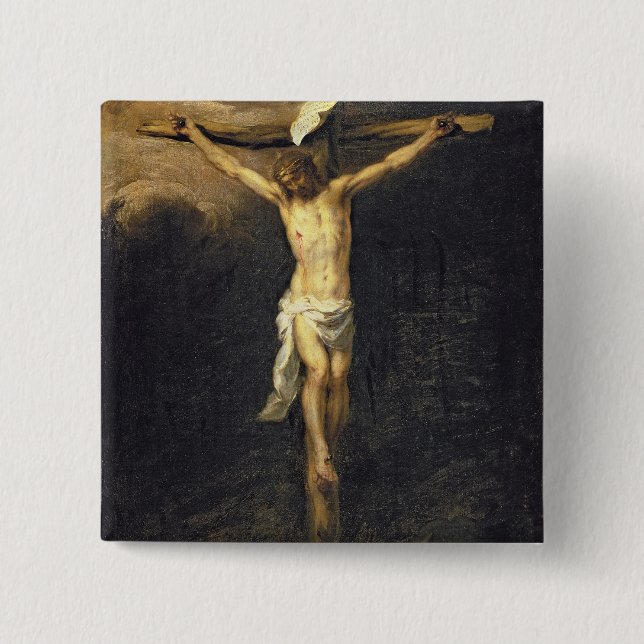 Christ on the Cross, 1672 15 Cm Square Badge (Front)