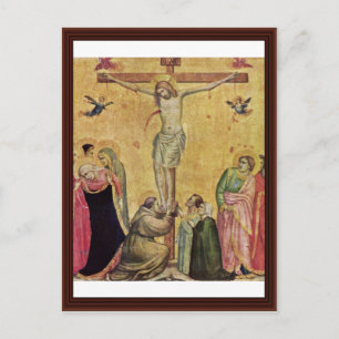 Christ On The Cross Between Mary And John Postcard