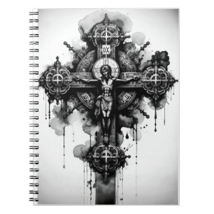 Christ on the Cross, Black and White Notebook