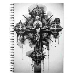 Christ on the Cross, Black and White Notebook