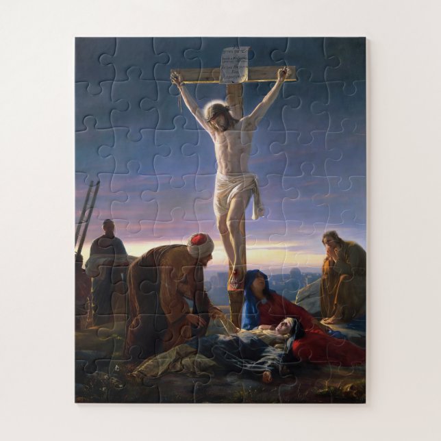 Christ on the Cross by Carl Bloch,  Religious Jigsaw Puzzle (Vertical)