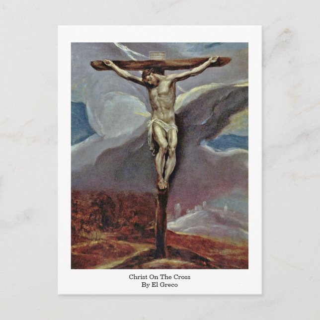 Christ On The Cross By El Greco Postcard (Front)