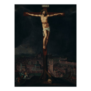 Christ on the Cross by Gillis Mostaer Poster
