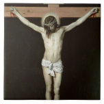 Christ on the Cross, c.1630 Ceramic Tile<br><div class="desc">Image Collection Number:  XJL44945  Christ on the Cross,  c.1630 (oil on canvas). Velazquez,  Diego Rodriguez de Silva y (1599-1660) oil on canvas. Prado,  Madrid,  Spain .  17th</div>