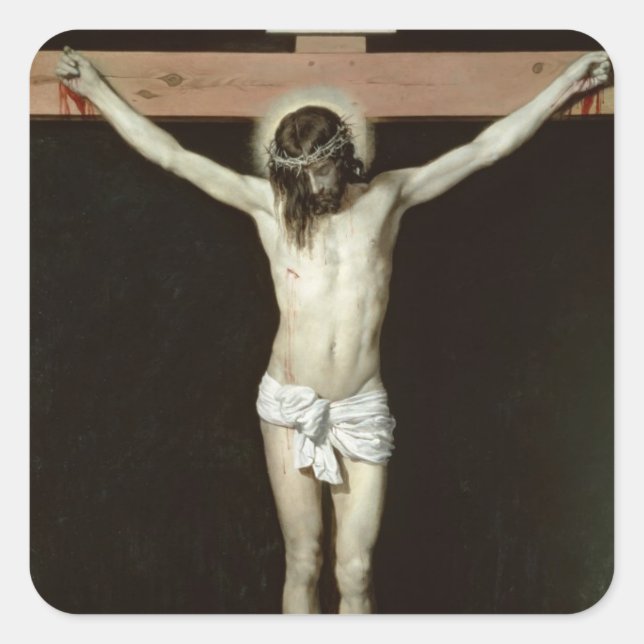 Christ on the Cross, c.1630 Square Sticker (Front)