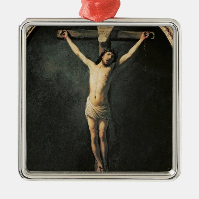 Christ on the Cross Metal Tree Decoration (Front)