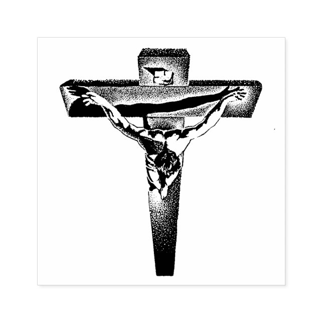 Christ on the Cross Rubber Stamp (Imprint)