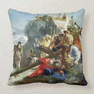 Christ on the Road to Calvary, 1749 (oil on canvas Cushion