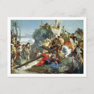 Christ on the Road to Calvary, 1749 (oil on canvas Postcard