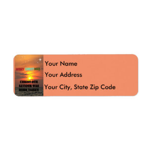 Christ our Saviour Was Born Today! Return Address Label