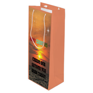 Christ Our Saviour Was Born Today Wine Gift Bag