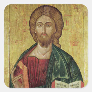 Christ Pantocrator, 1607 Square Sticker