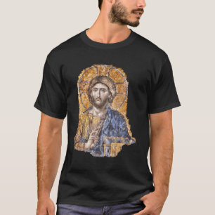 Christ Pantocrator Icon Hagia Sophia Catholic Gree T-Shirt