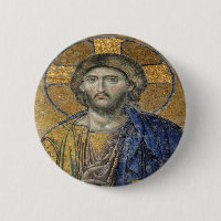 Christ Pantocrator Mosaic Iconic Religious Roman A